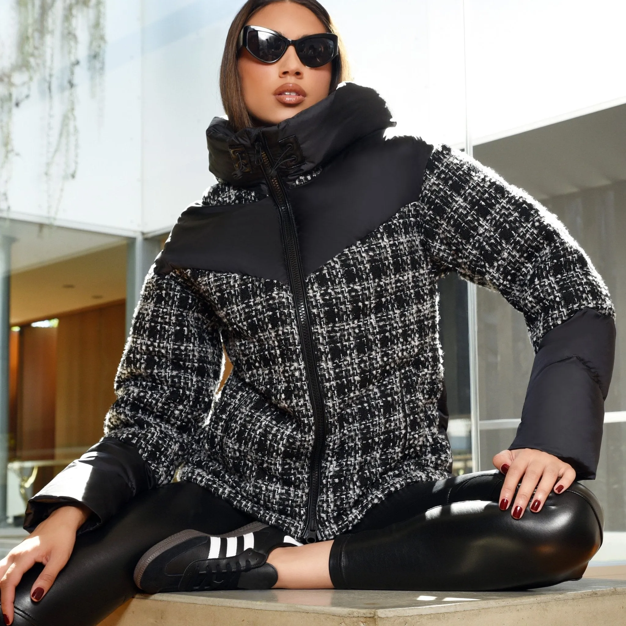 Irina Boucle Puffer Down-Filled