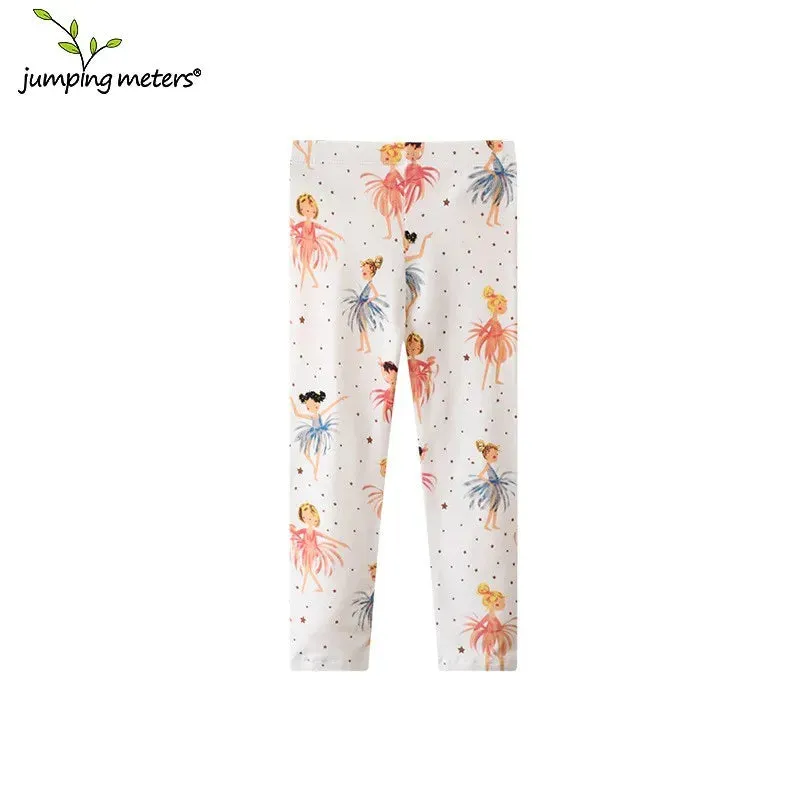 Jumping Meters 2-7T New Girls Leggings Pants  Unicorns Embroidery Striped Children's Clothing Skinny Baby Pencil Pants Baby