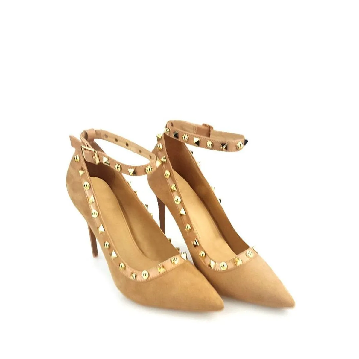 Katrin Court Shoe With Stud Trim