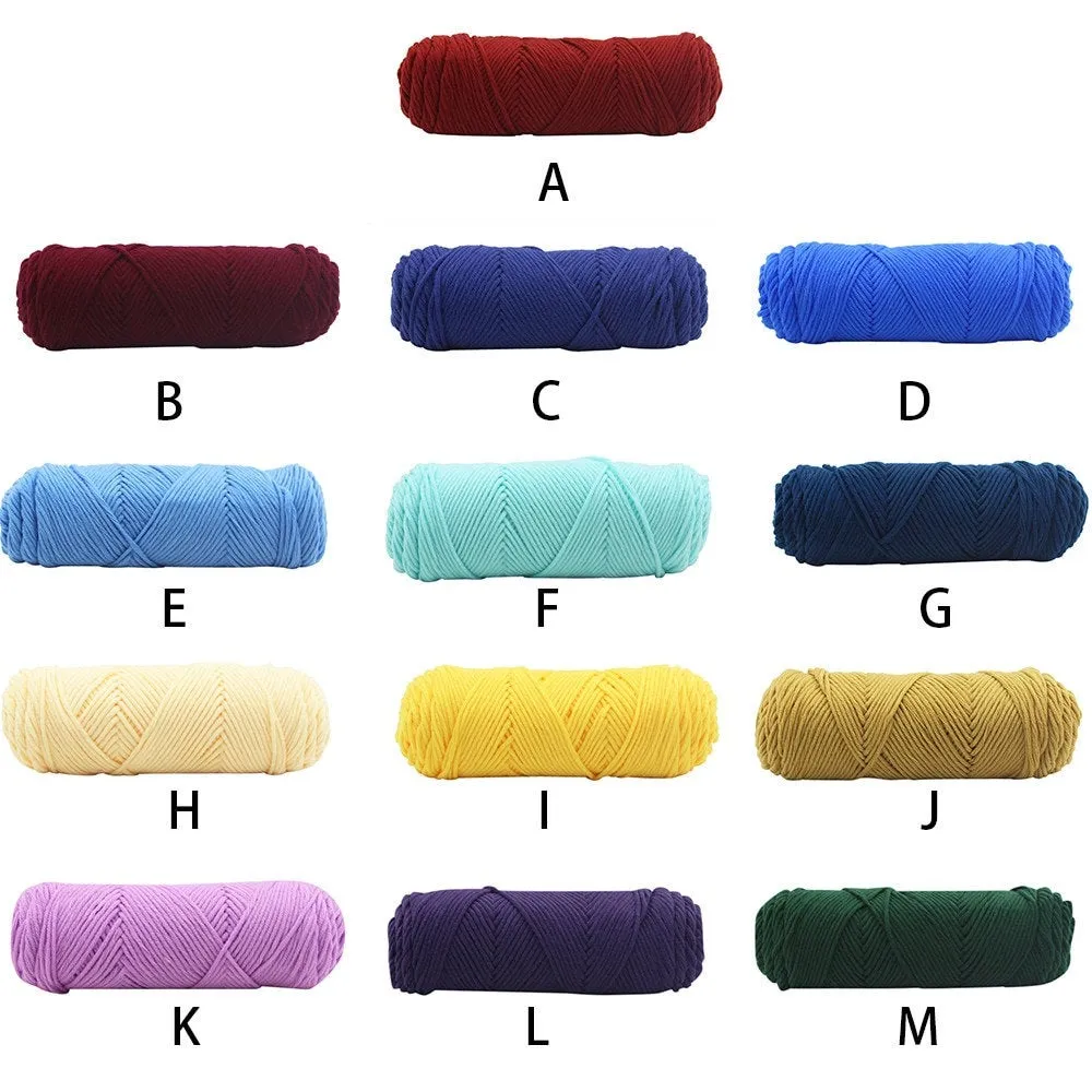 Knitting Cotton Yarn 100g Chunky Wool Roving Scarf Knit Wool Yarn Warm Hat Household Crochet