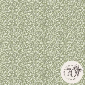 Laura Ashley Sweet Alyssum Moss Green Wallpaper