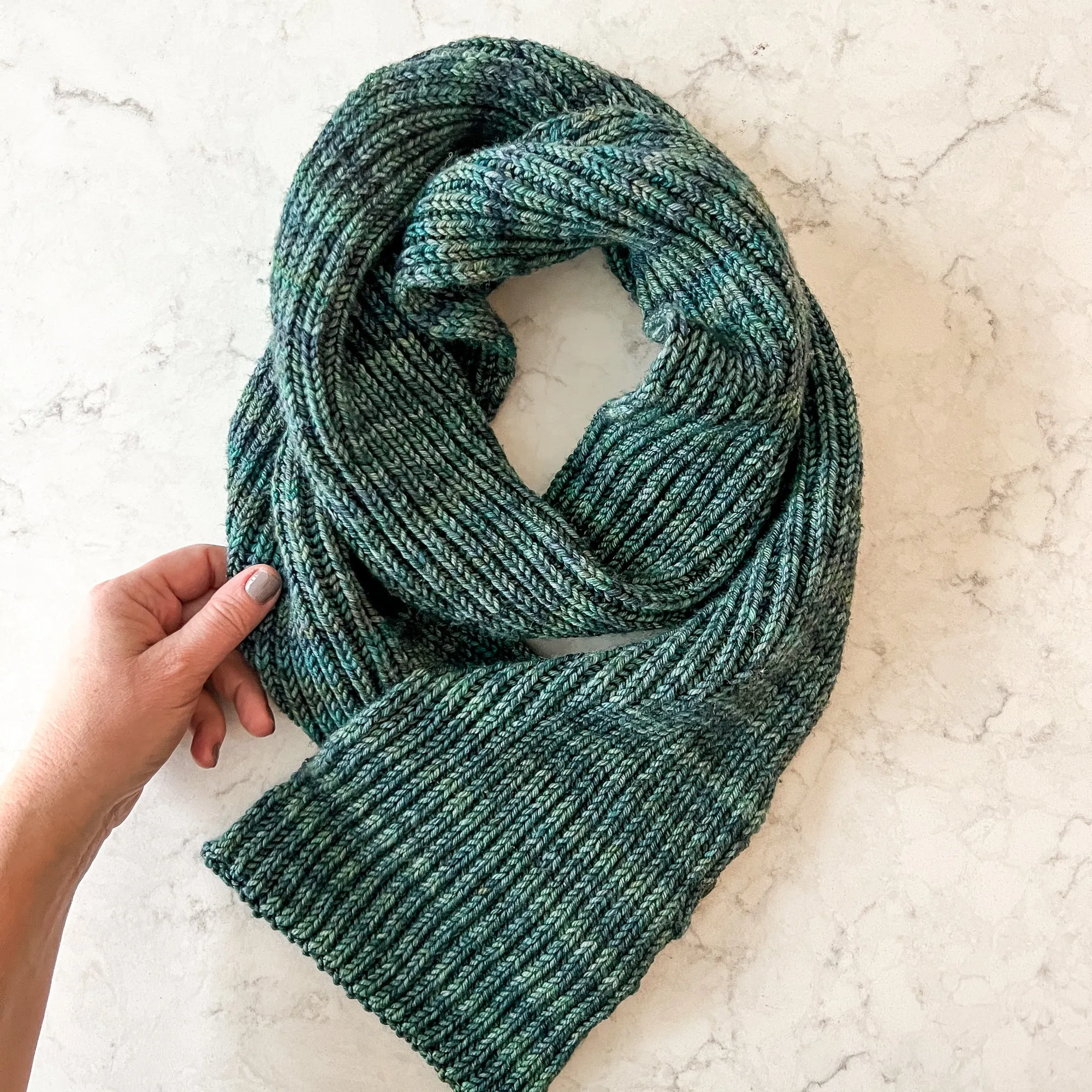 Learn To Knit Brioche Scarf Kit