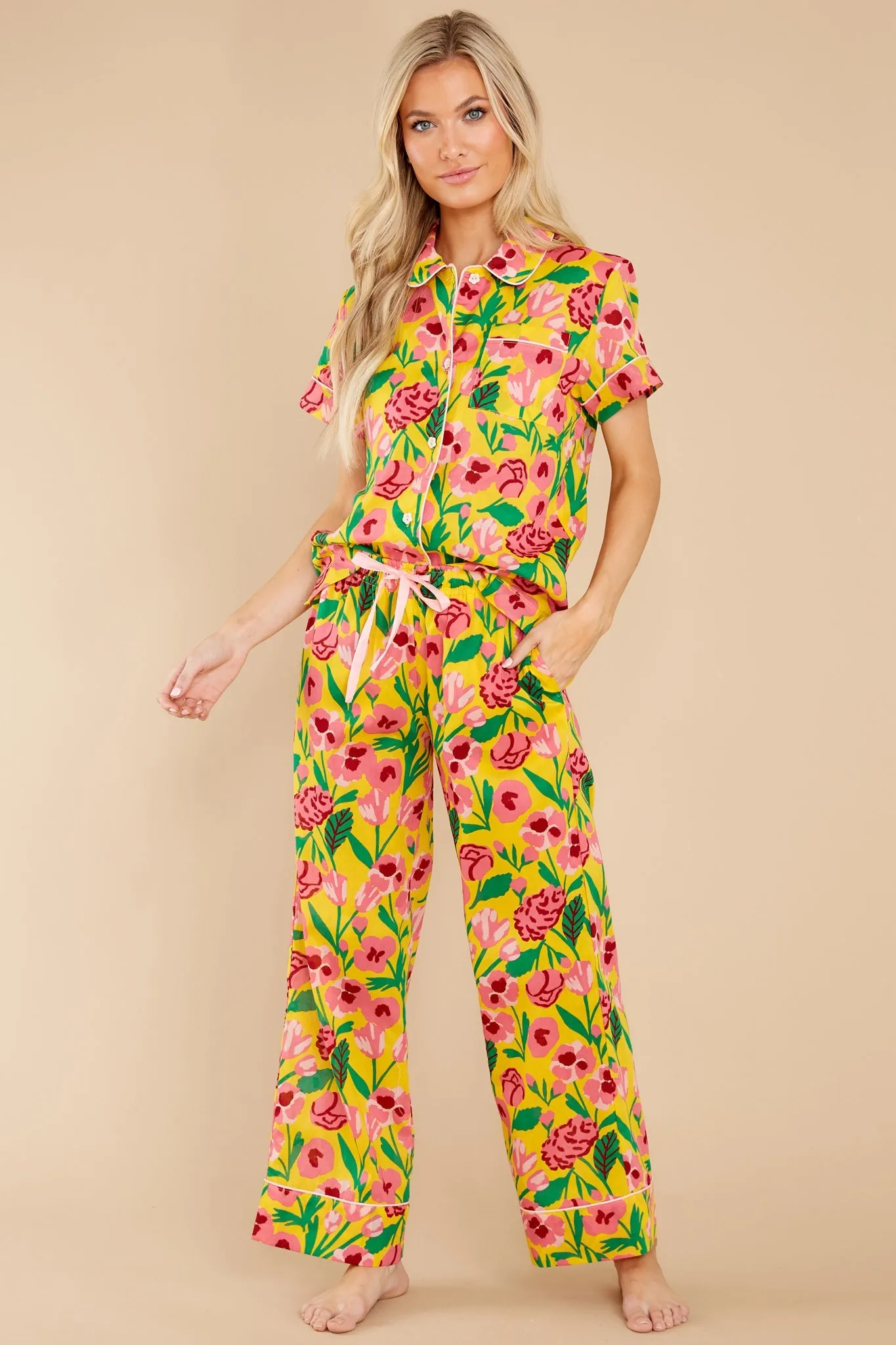 Leisure Honey Las Flores Pants