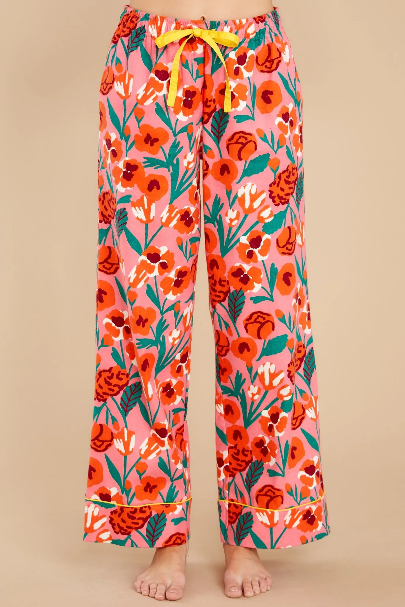 Leisure Pink Las Flores Pants