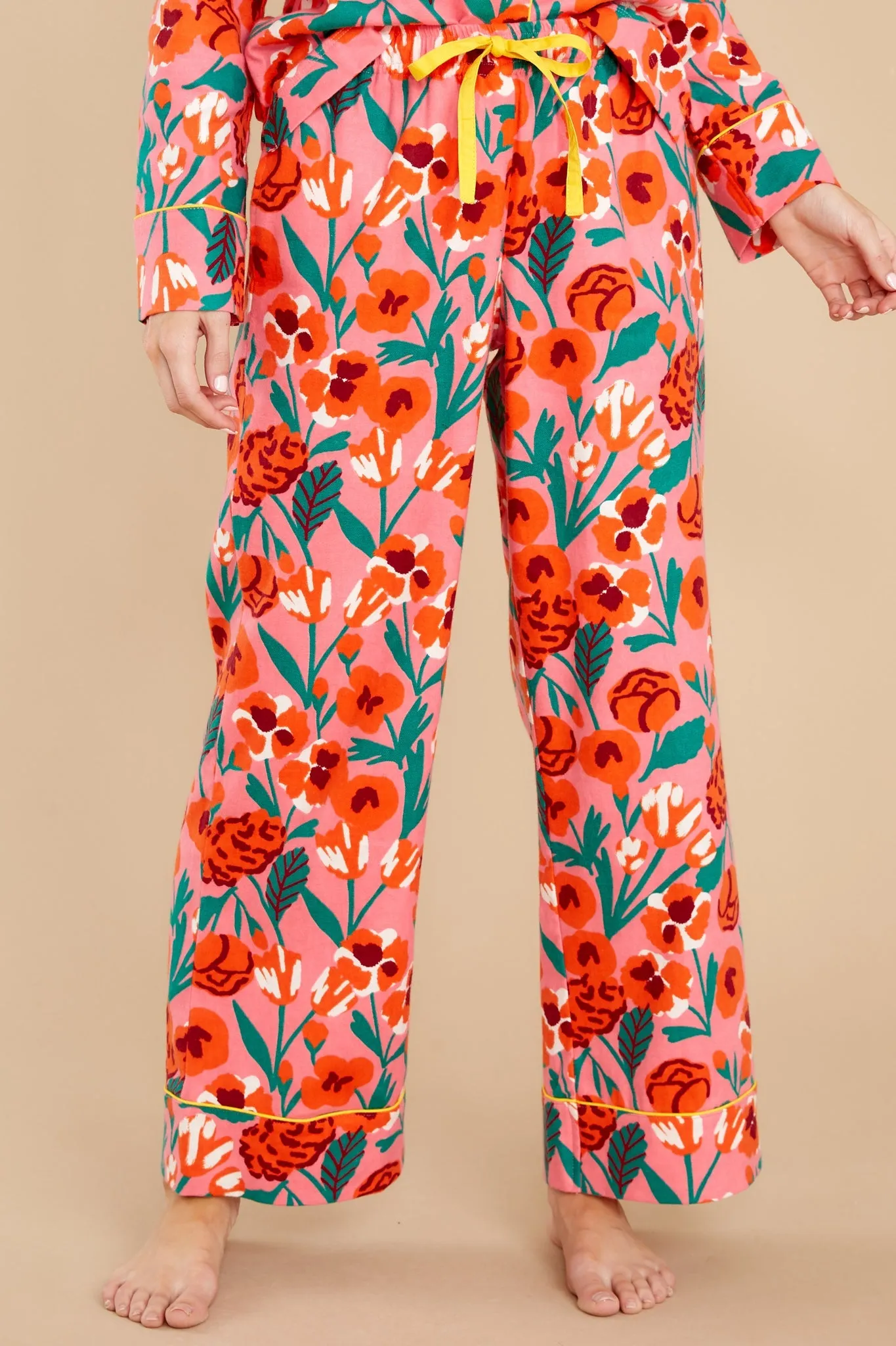 Leisure Pink Las Flores Pants