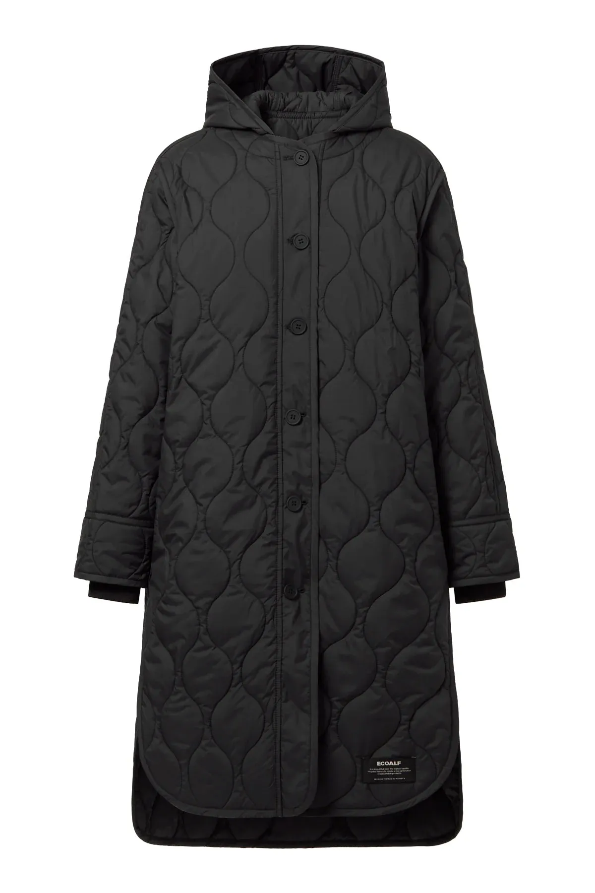 Lezna Dark Grey Coat with Detachable Hood