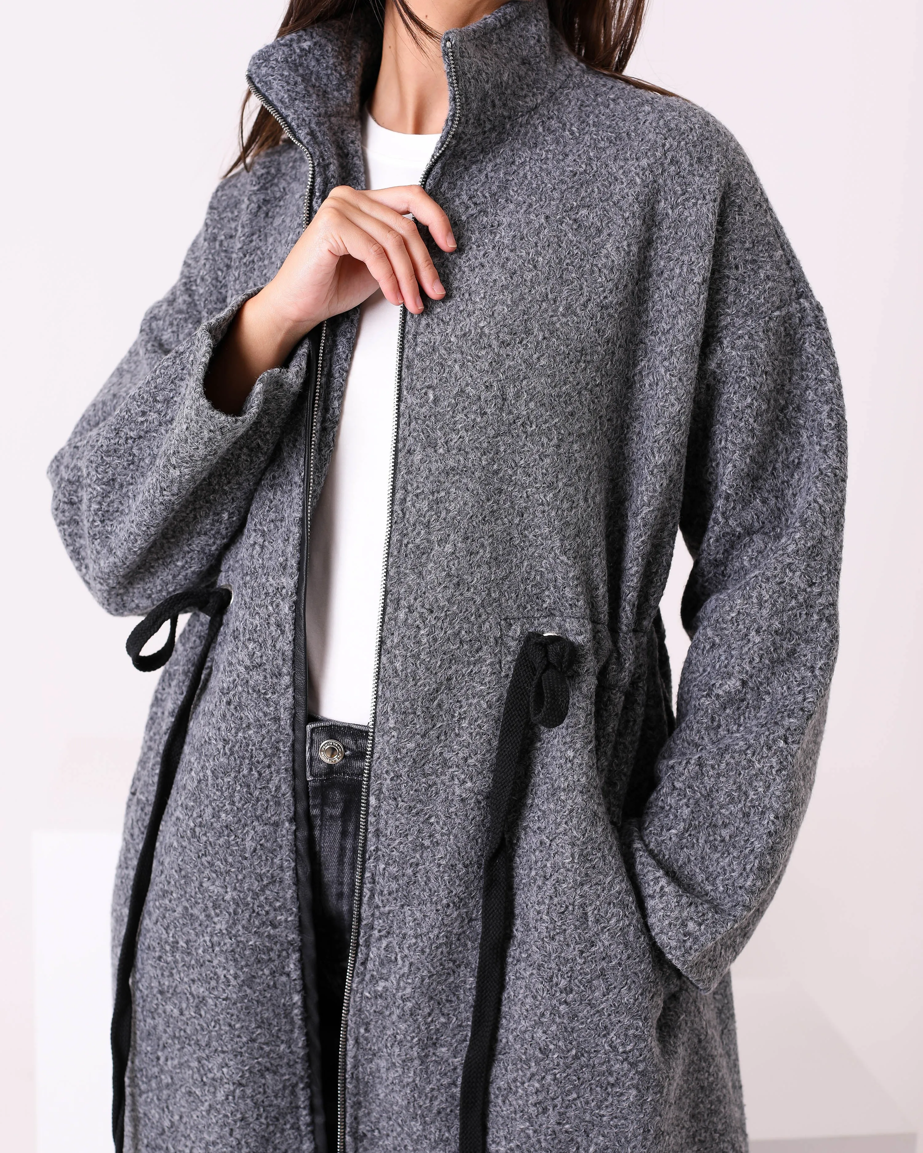 Long Wool Coat (W706) - Just4women