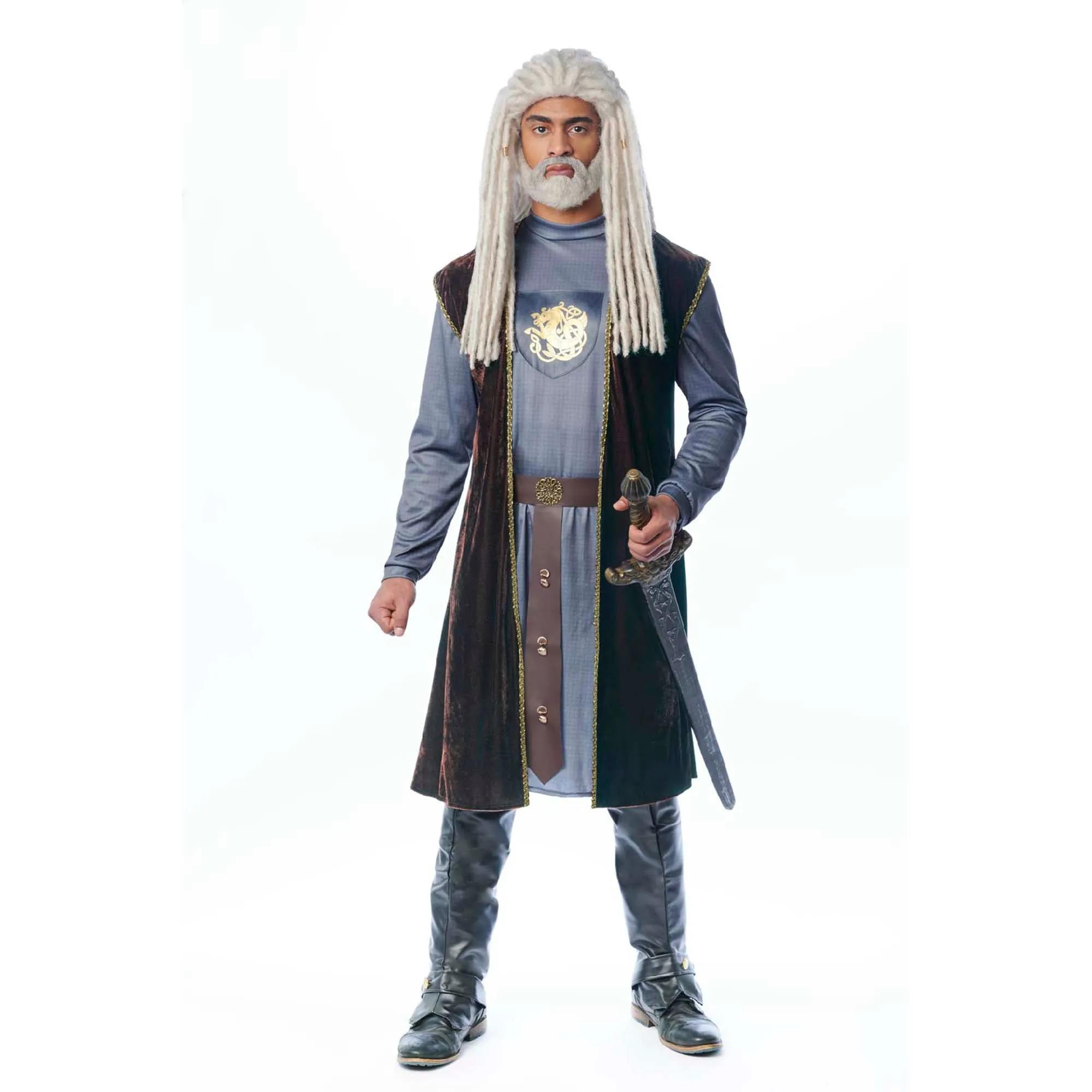 Lord of the Sea Costume for Adults, Blue Tunic