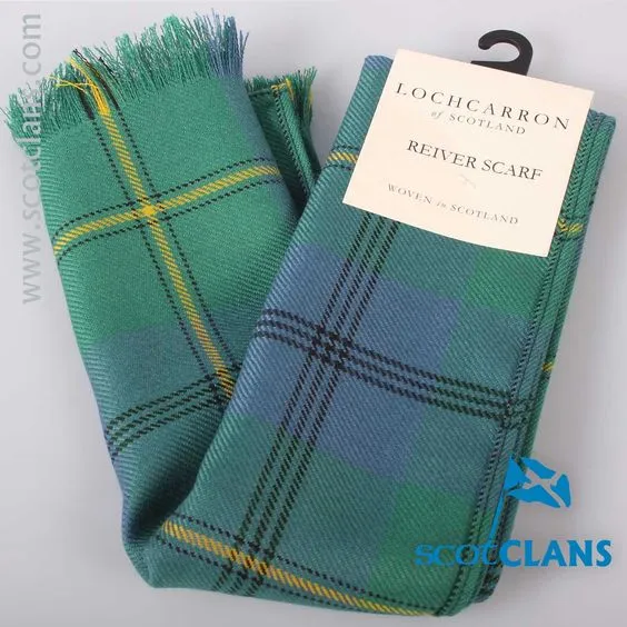 Luxury Lightweight Scarf in Johnstone Ancient Tartan