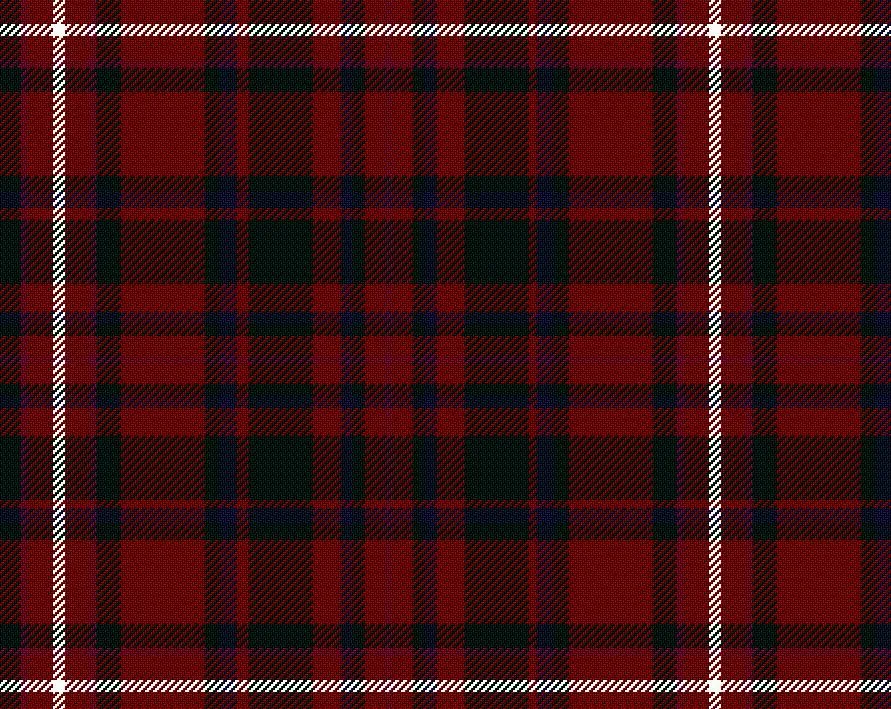 MacKinnon Red Modern Tartan Scarf