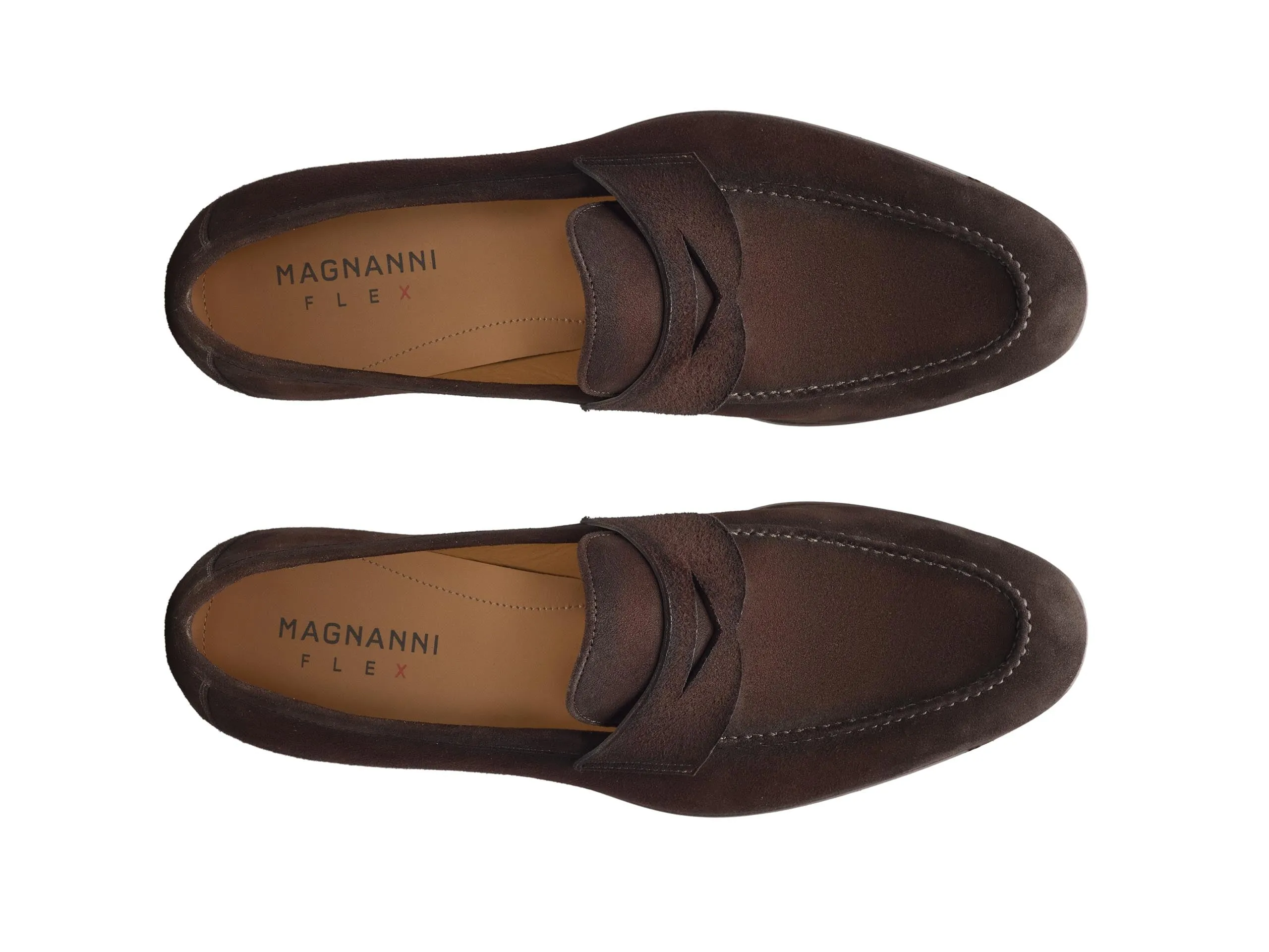 Magnanni Diezma II Slip-On Suede Penny Loafer - Brown