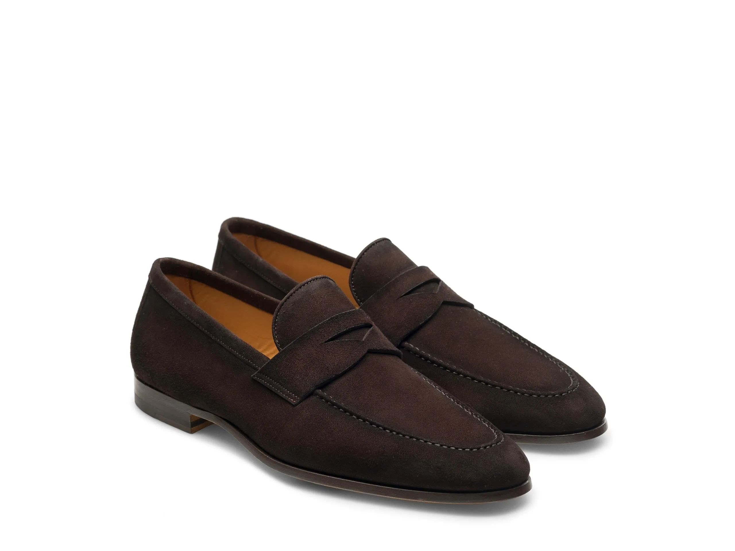 Magnanni Diezma II Slip-On Suede Penny Loafer - Brown