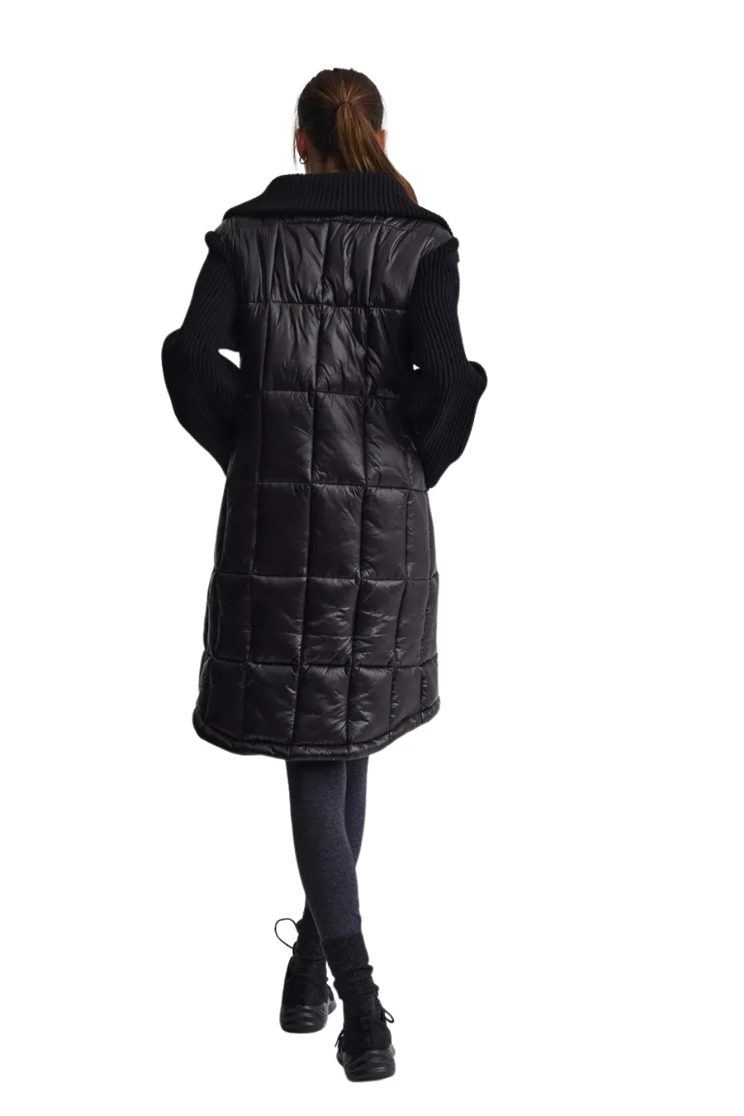 Mayten Knit Puffer Jacket Black