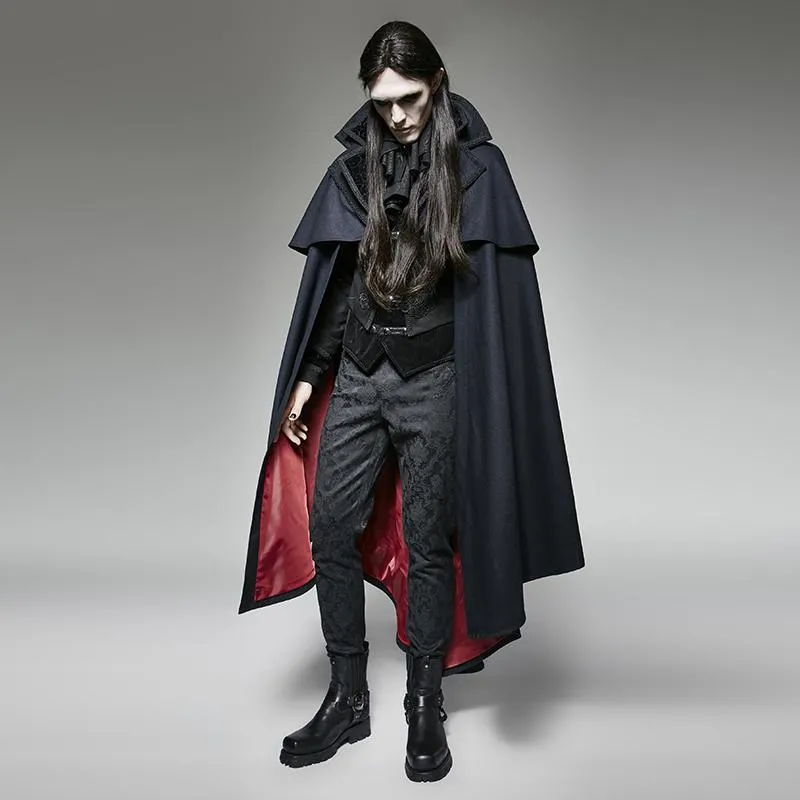 Men's Gothic Style Vampire Cape Overcoat