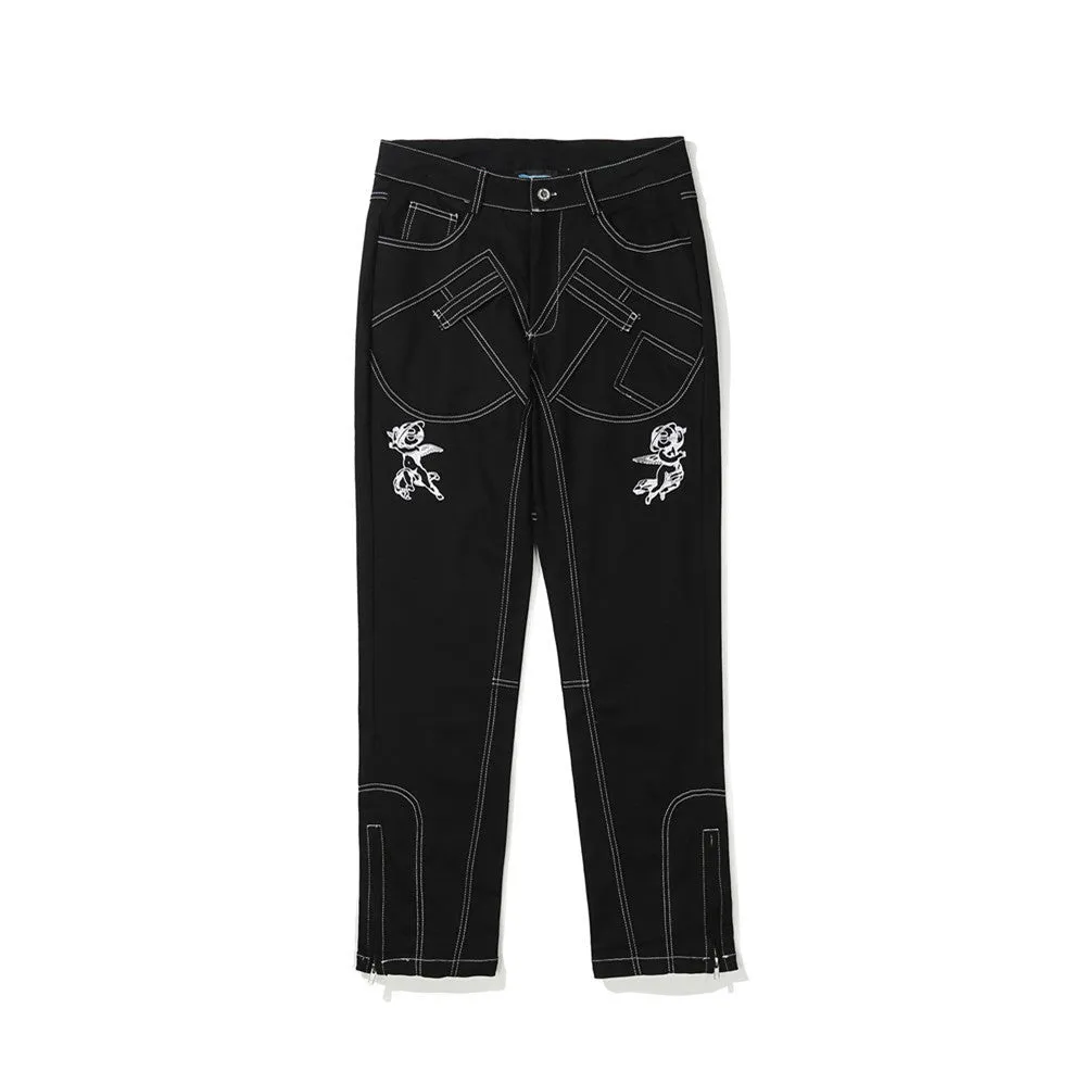 Men's Ji Ming Casual Straight-Leg Jeans