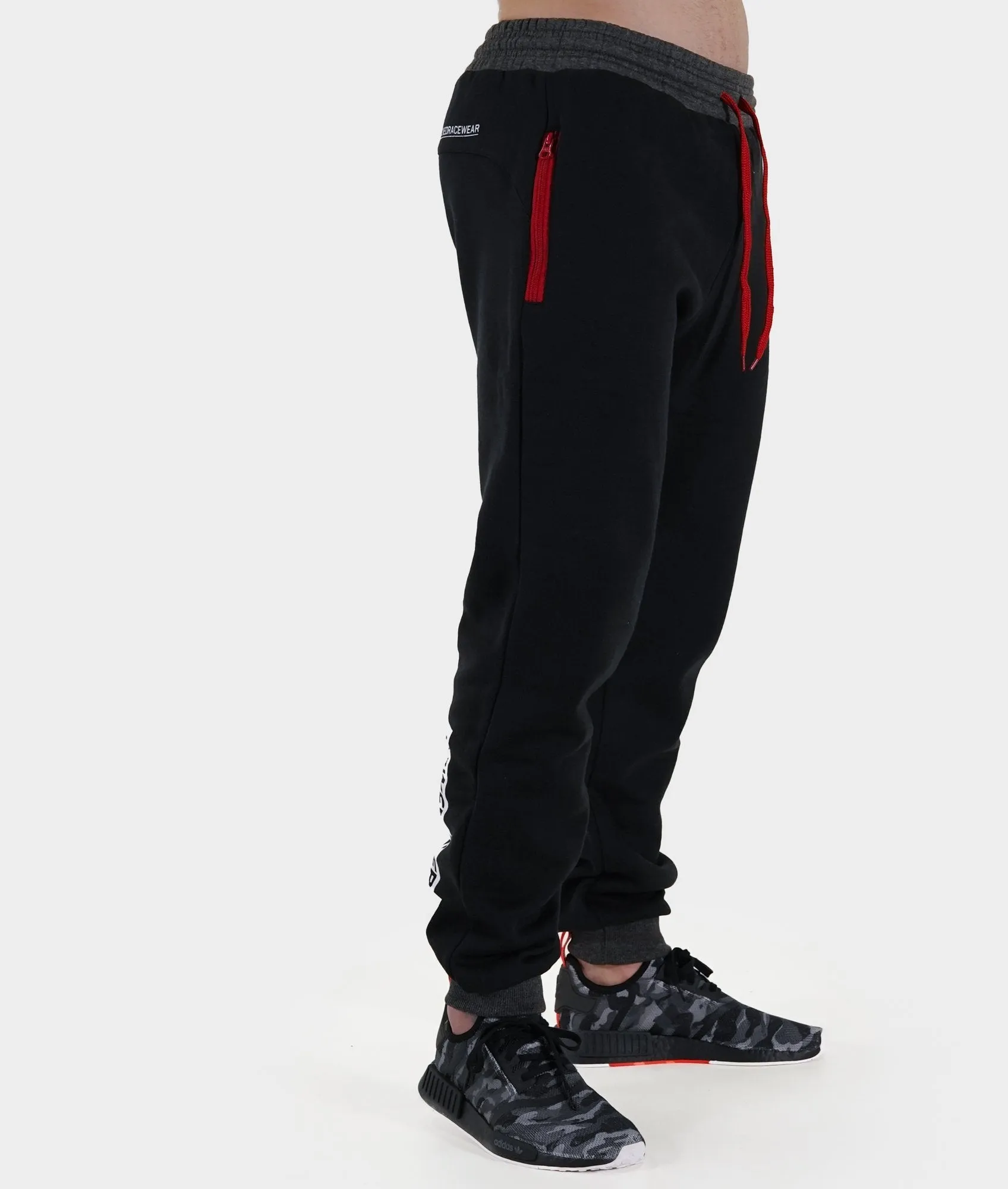 Mens Power Over Track Pants - Black