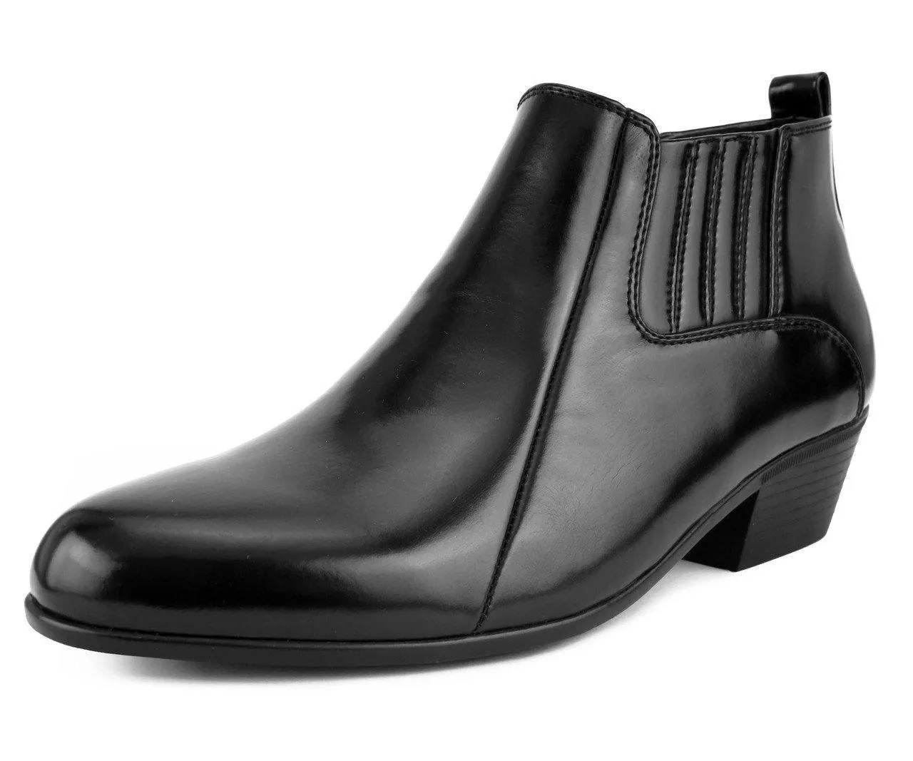 Men's Western Low Cut Dress Boot Color Black