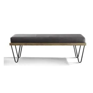 Metallo Collection Minimalist Hairpin Bench