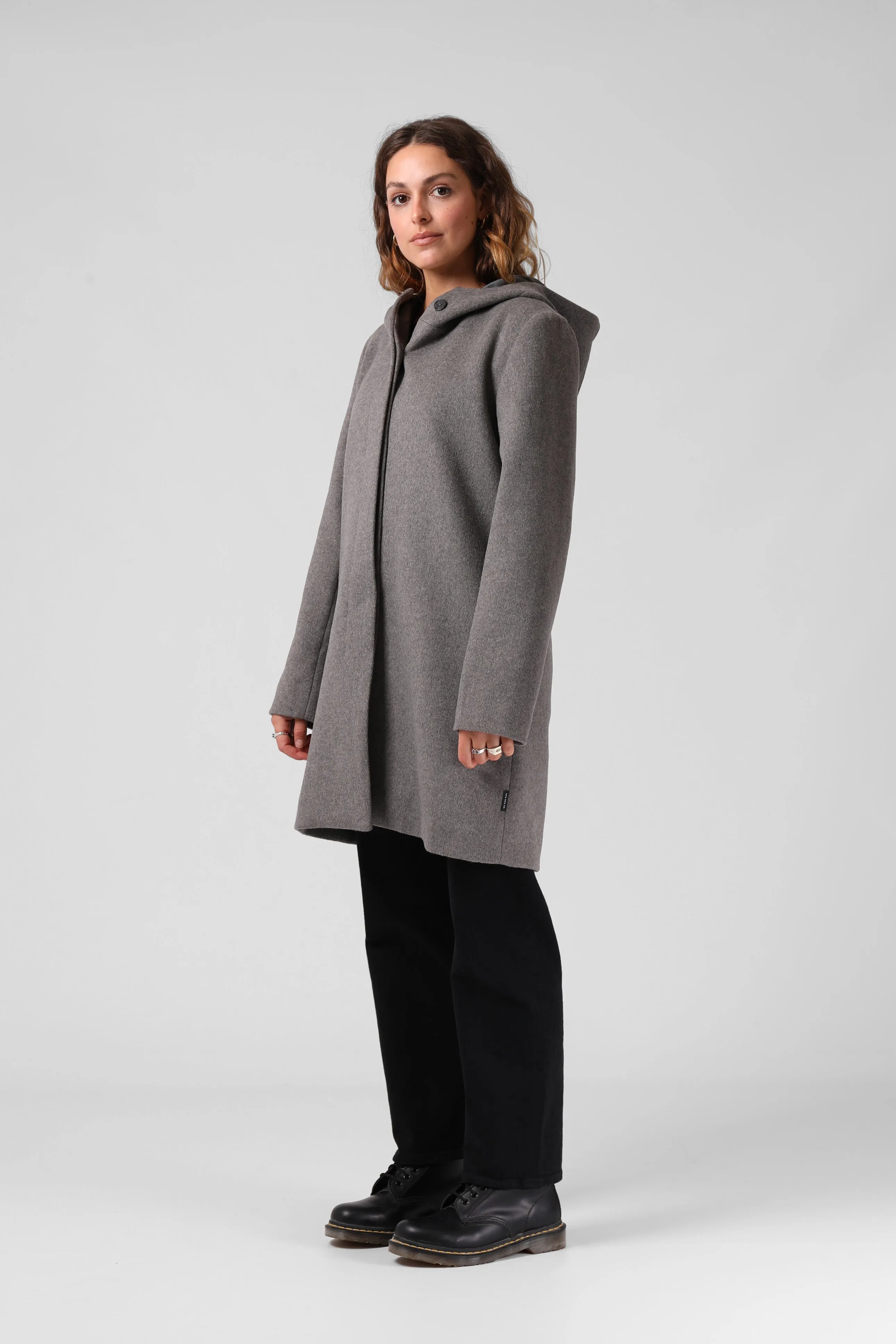 Milford Overcoat - Grey Marl