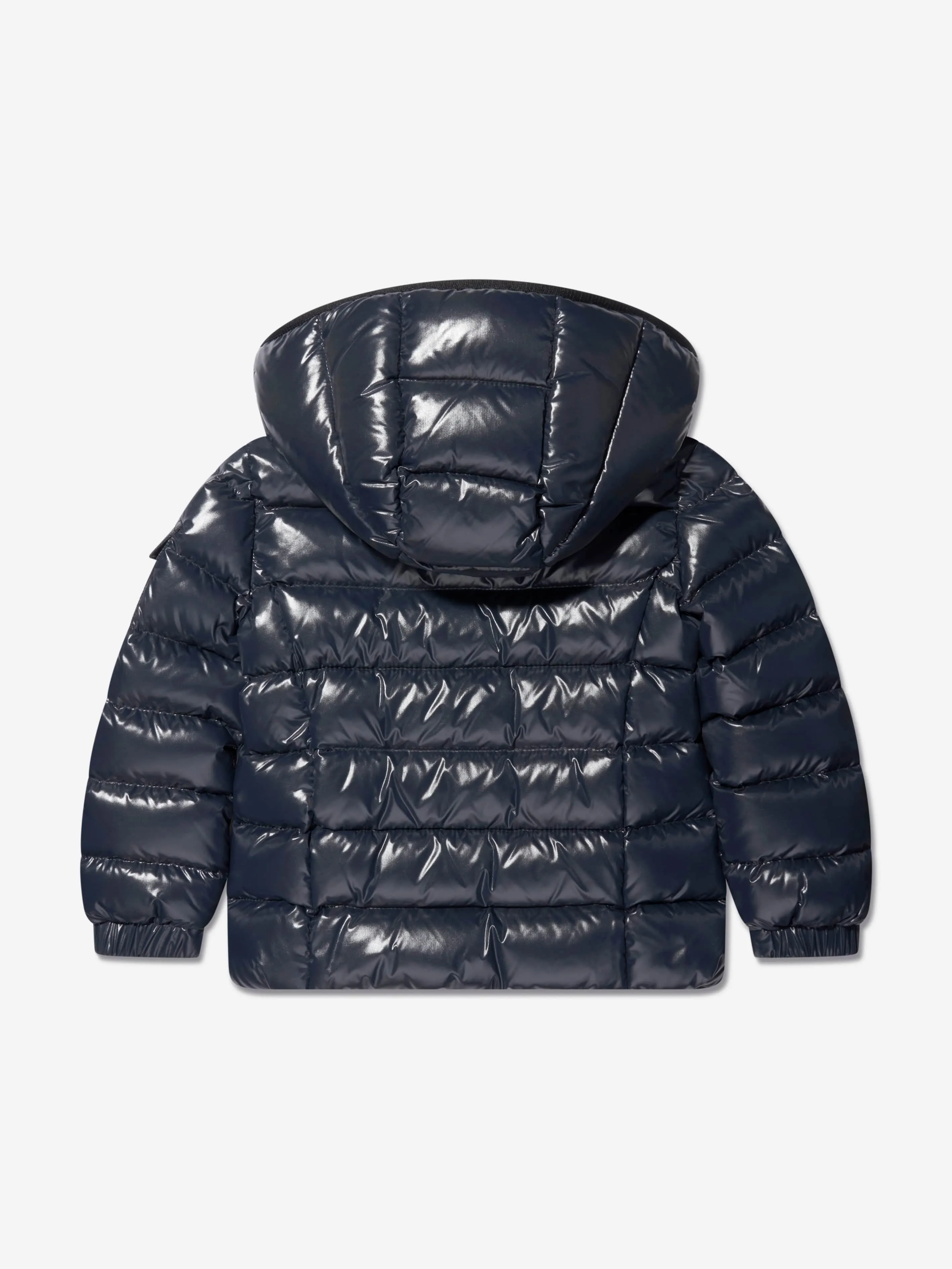 Moncler Enfant Girls Down Padded Bady Jacket in Navy