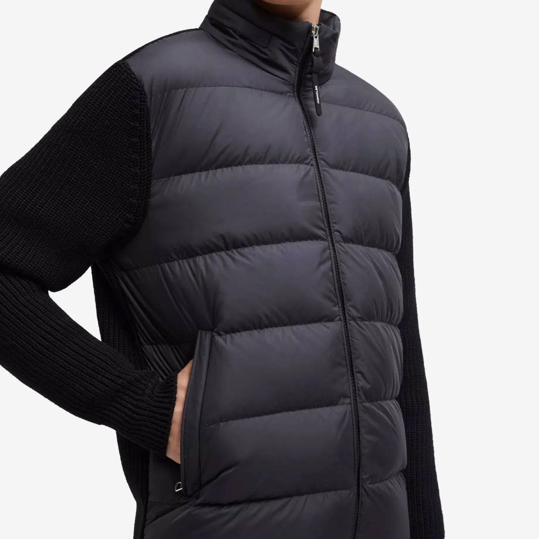 Moncler Virgin Wool Down Cardigan