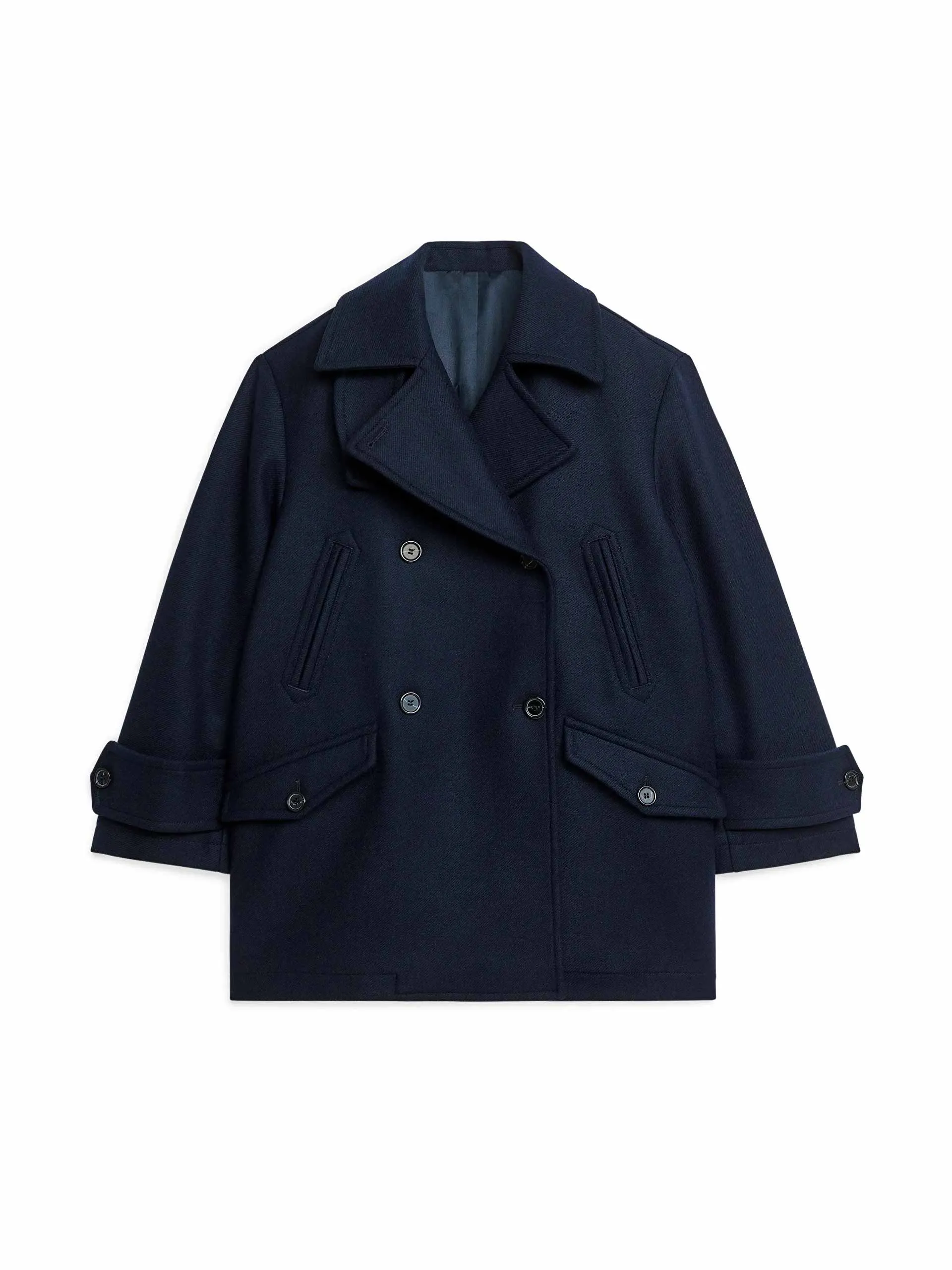 Navy pea coat