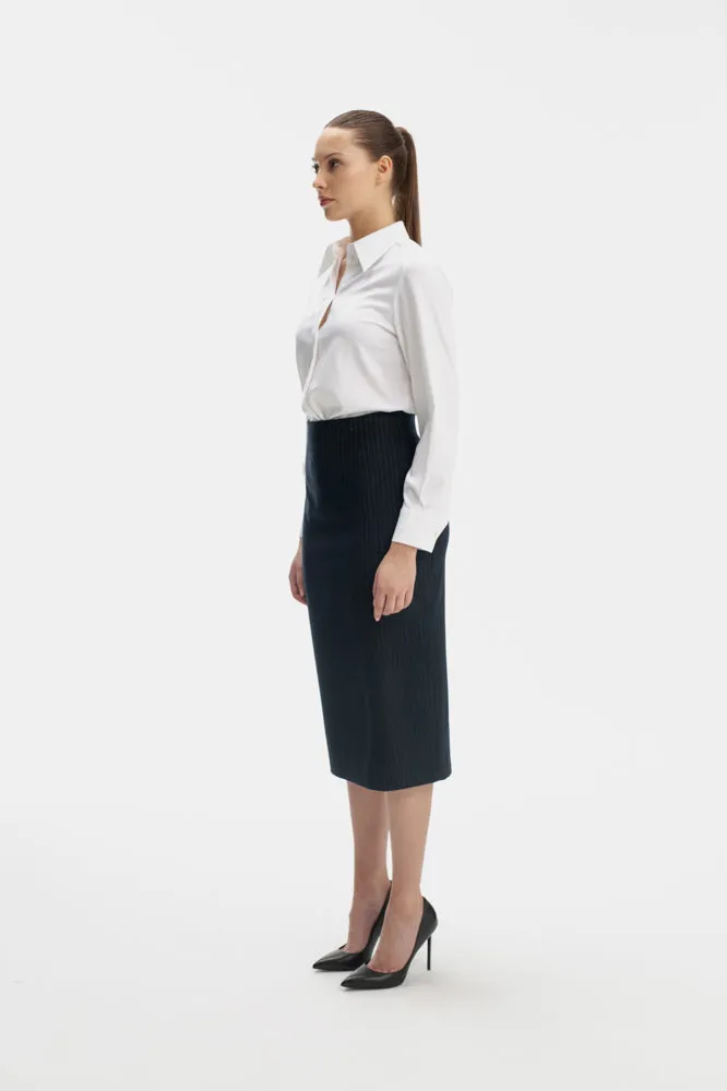 NAVY PENCIL SKIRT