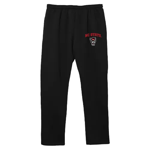 NC State Wolfpack Black Wolfhead NC State Arch Benchmark Sweatpants