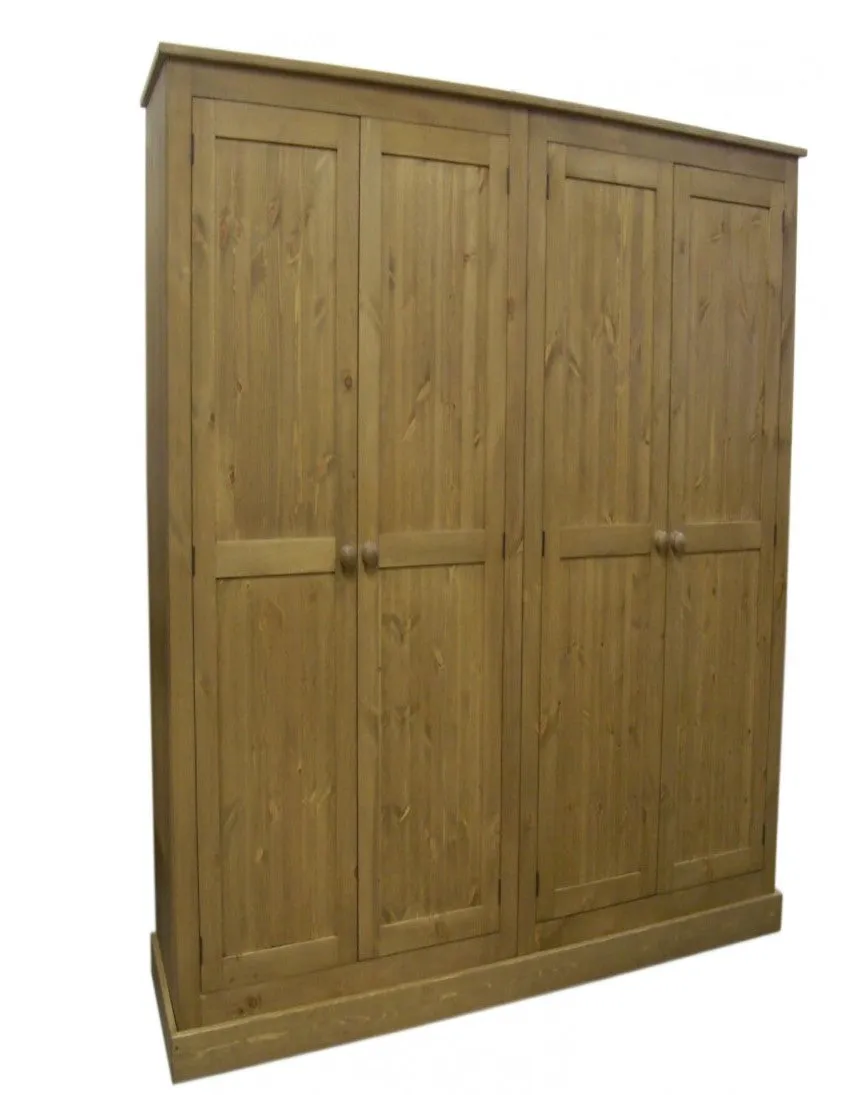 **NEW 4 Door Hall Coat & Shoe or Toys Storage Cupboard with Hooks and Shelves (35 cm or 40 cm deep) OPTION 5