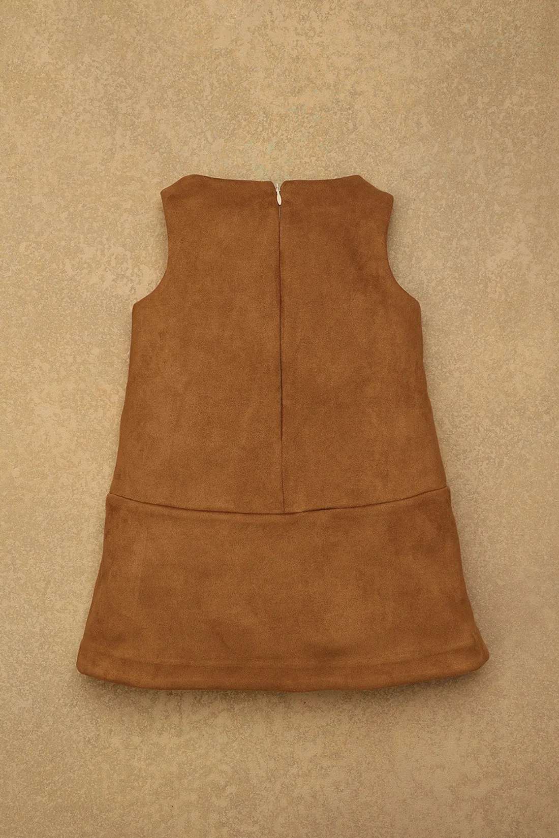 One Friday Kids Girls Cinnamon Brown Dress