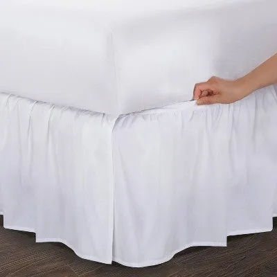 Open Box - King Ruffled Bed Skirt White - Magic Skirt