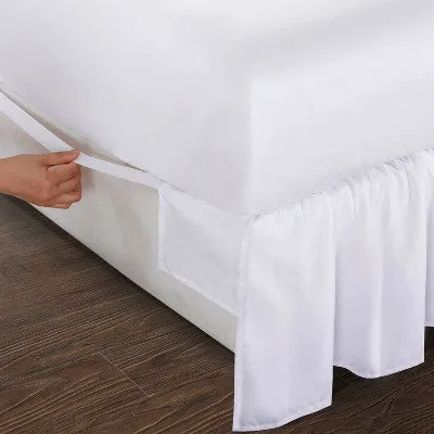 Open Box - King Ruffled Bed Skirt White - Magic Skirt