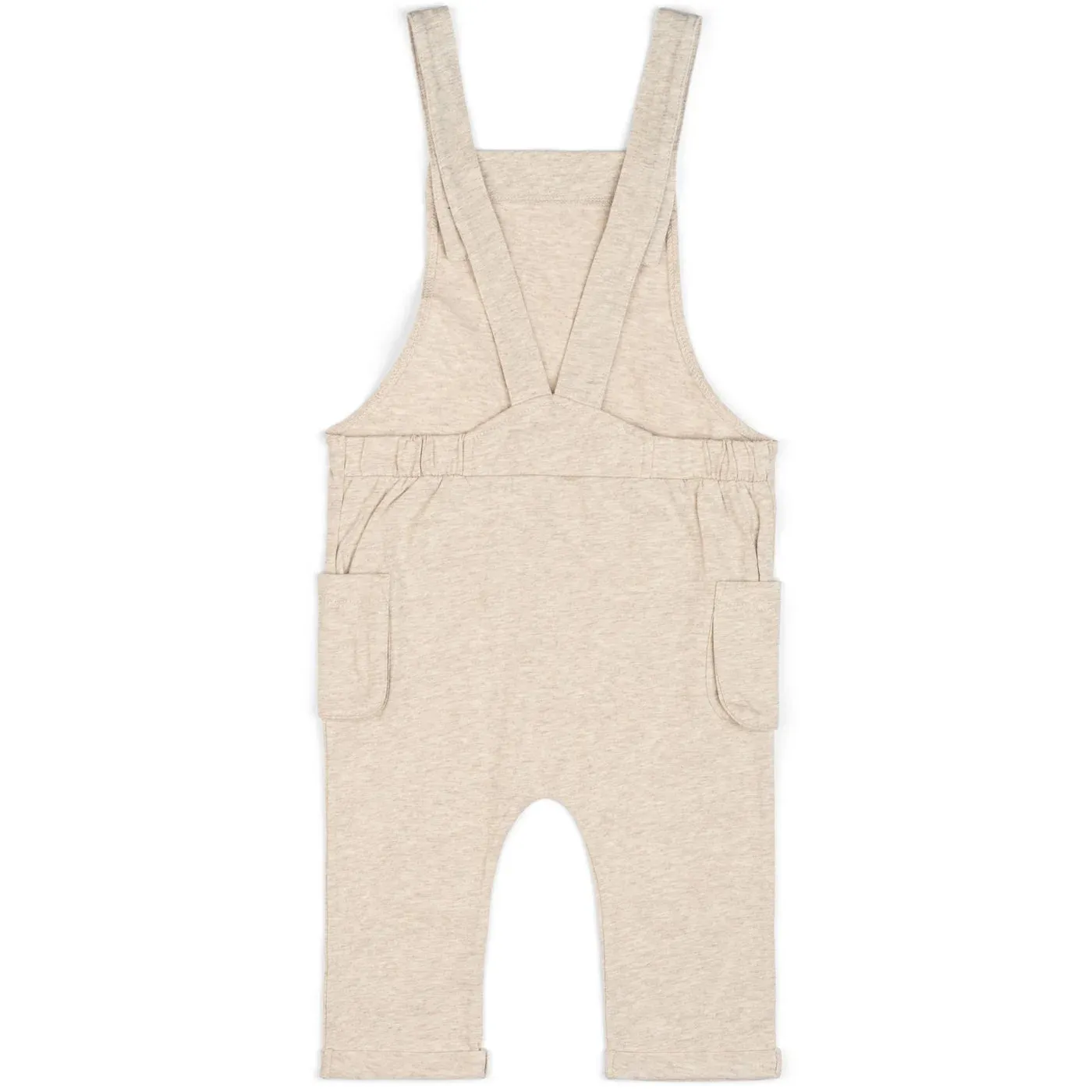 Organic Overall Heathered Oatmeal 12-18M by Milkbarn