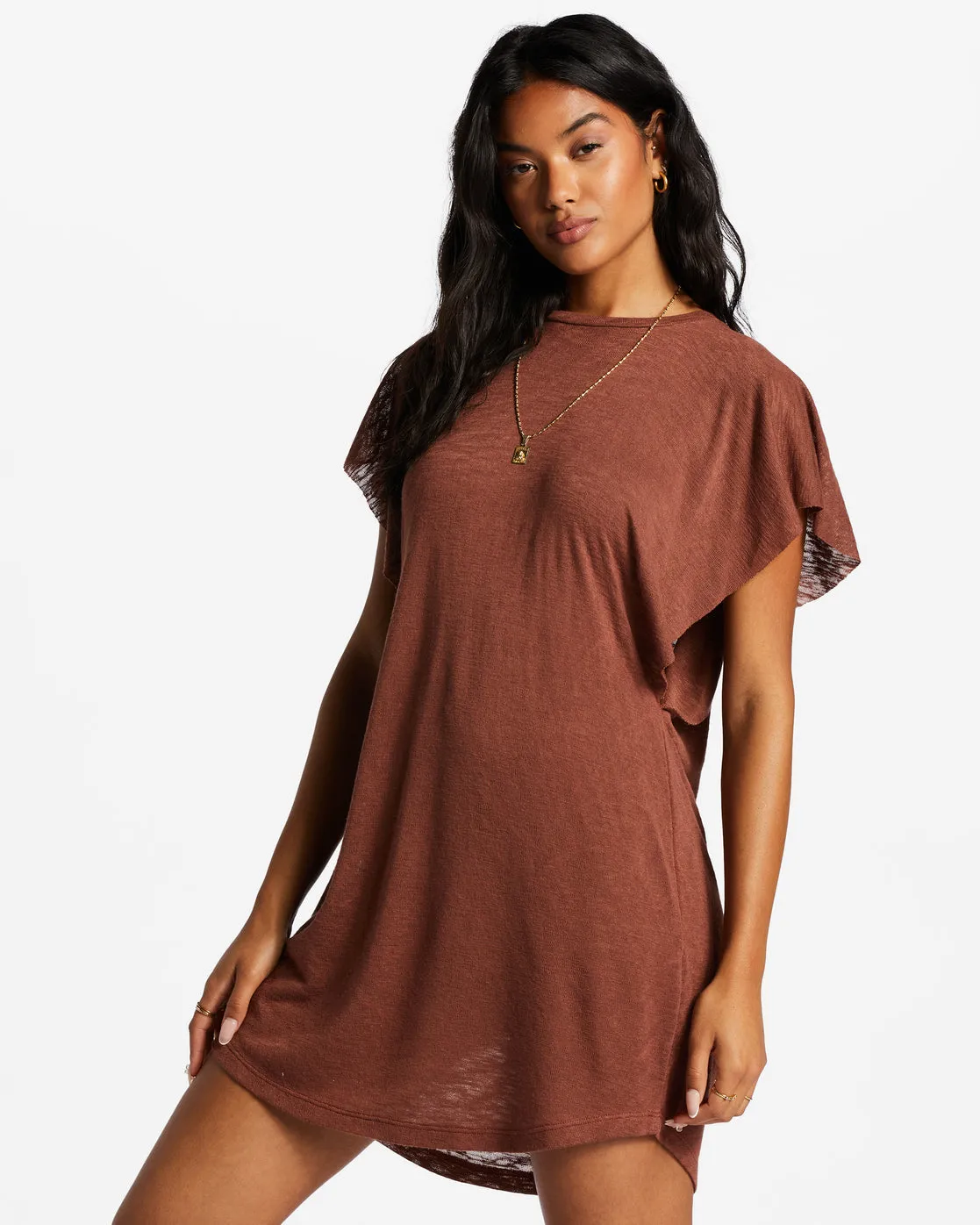 Out For Waves Cover-Up Dress - Mocha