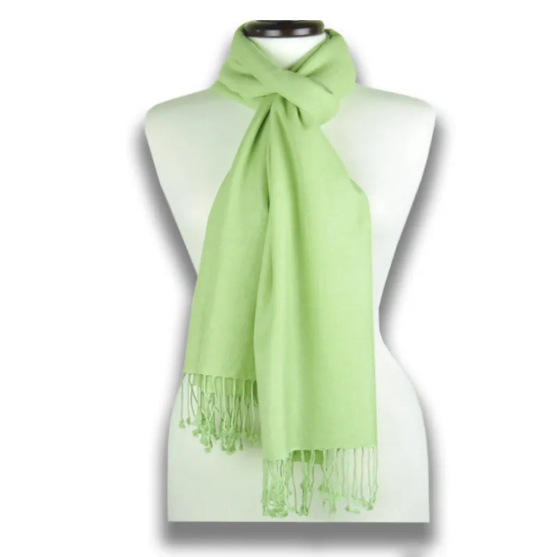 PASHMINA SCARF - Sage - 78x28"