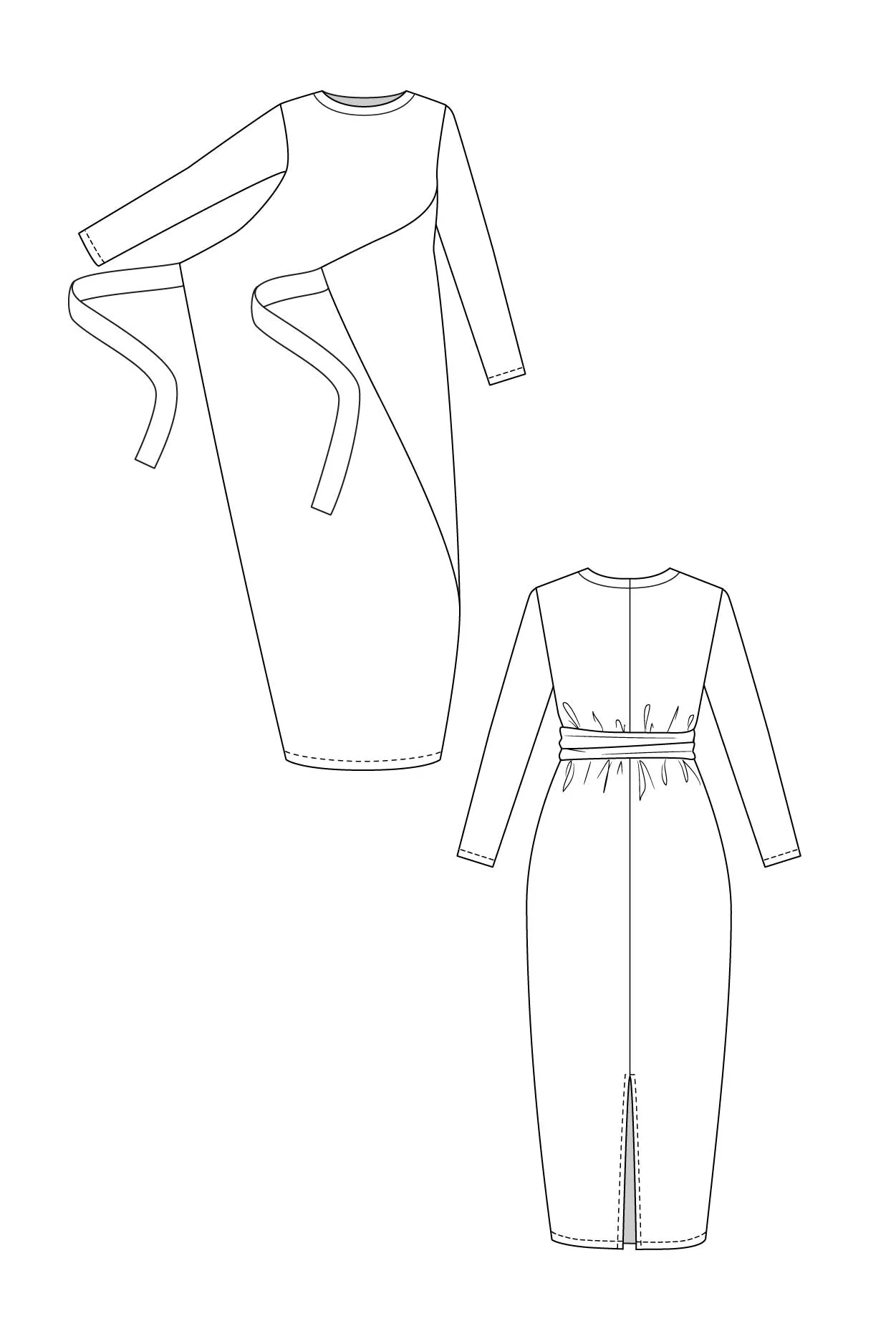 PDF Pattern - Kielo Wrap Dress & Jumpsuit | Named Clothing