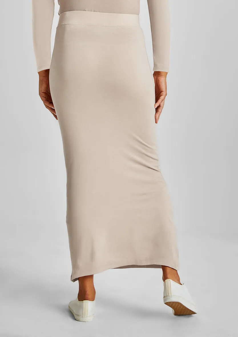 Pencil skirt-Plain Jersey Cotton