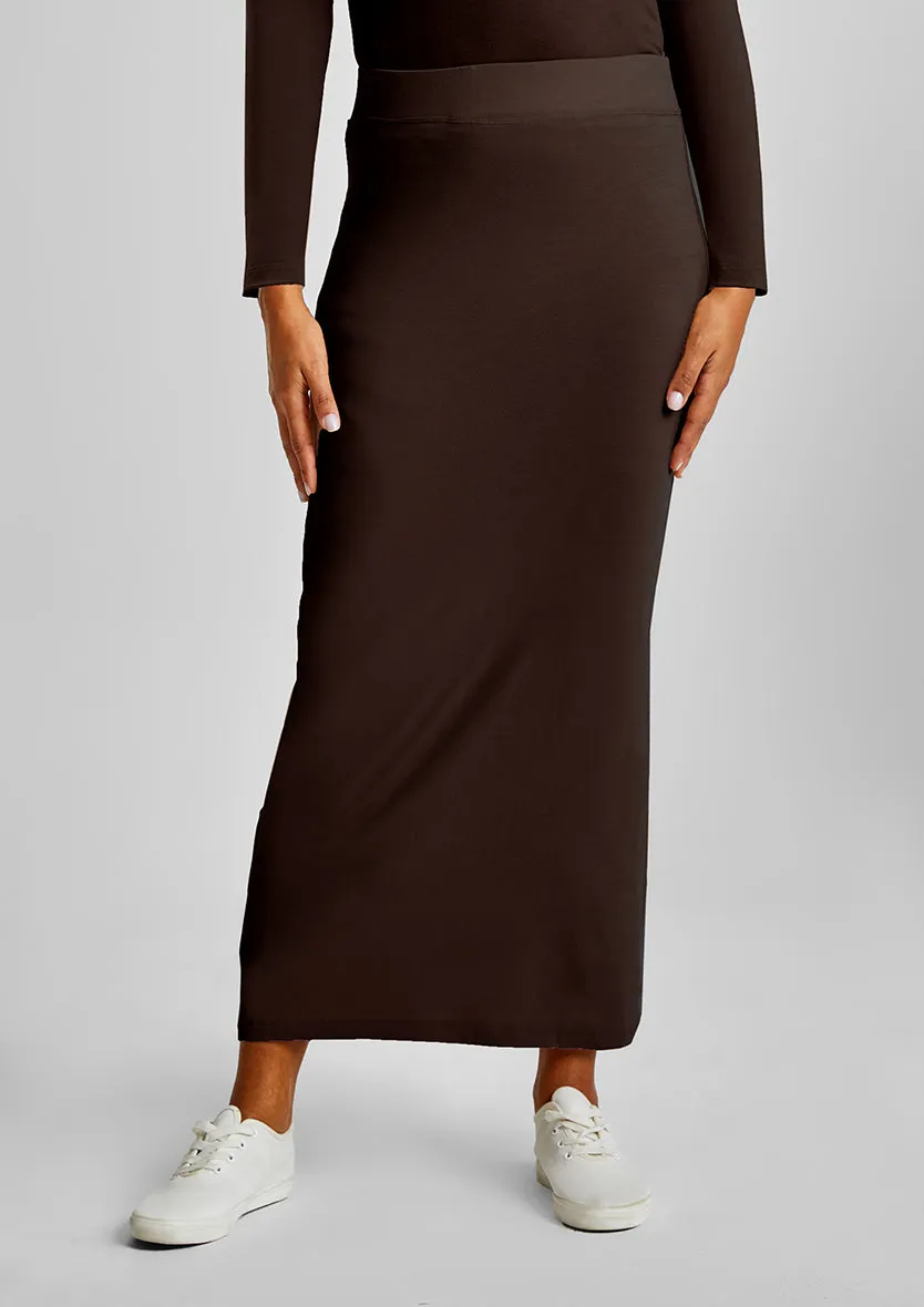 Pencil skirt-Plain Jersey Cotton