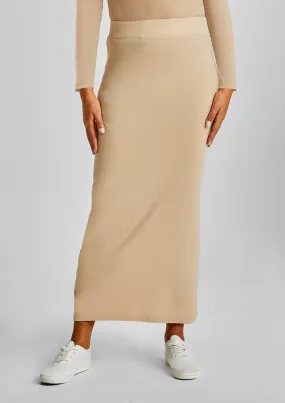 Pencil skirt-Plain Jersey Cotton