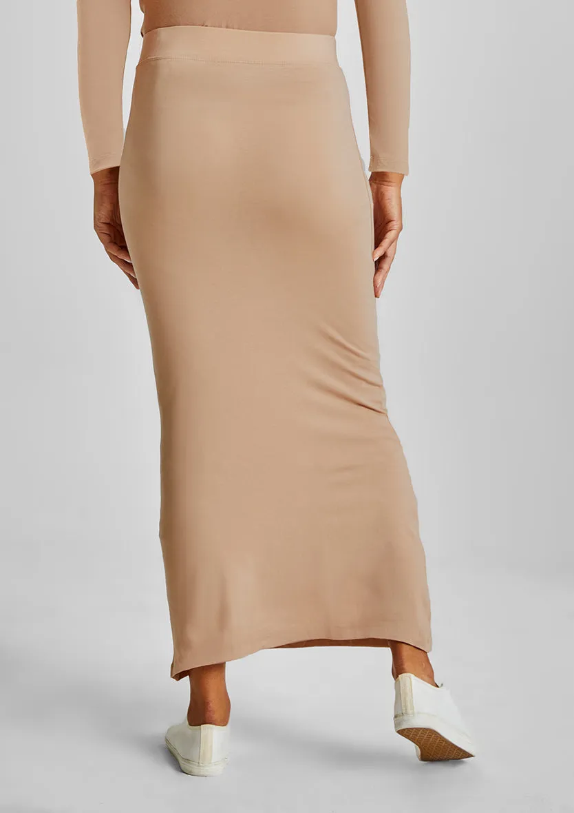 Pencil skirt-Plain Jersey Cotton