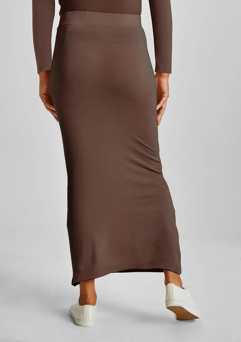 Pencil skirt-Plain Jersey Cotton