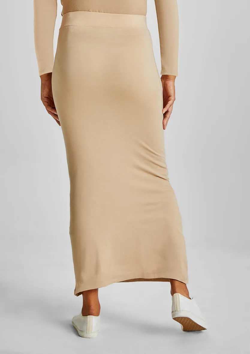 Pencil skirt-Plain Jersey Cotton