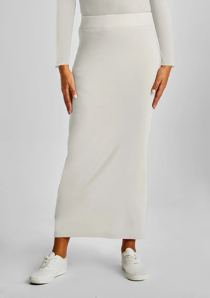 Pencil skirt-Plain Jersey Cotton