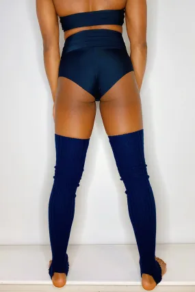 Pole Junkie Thigh High Legwarmers - Navy