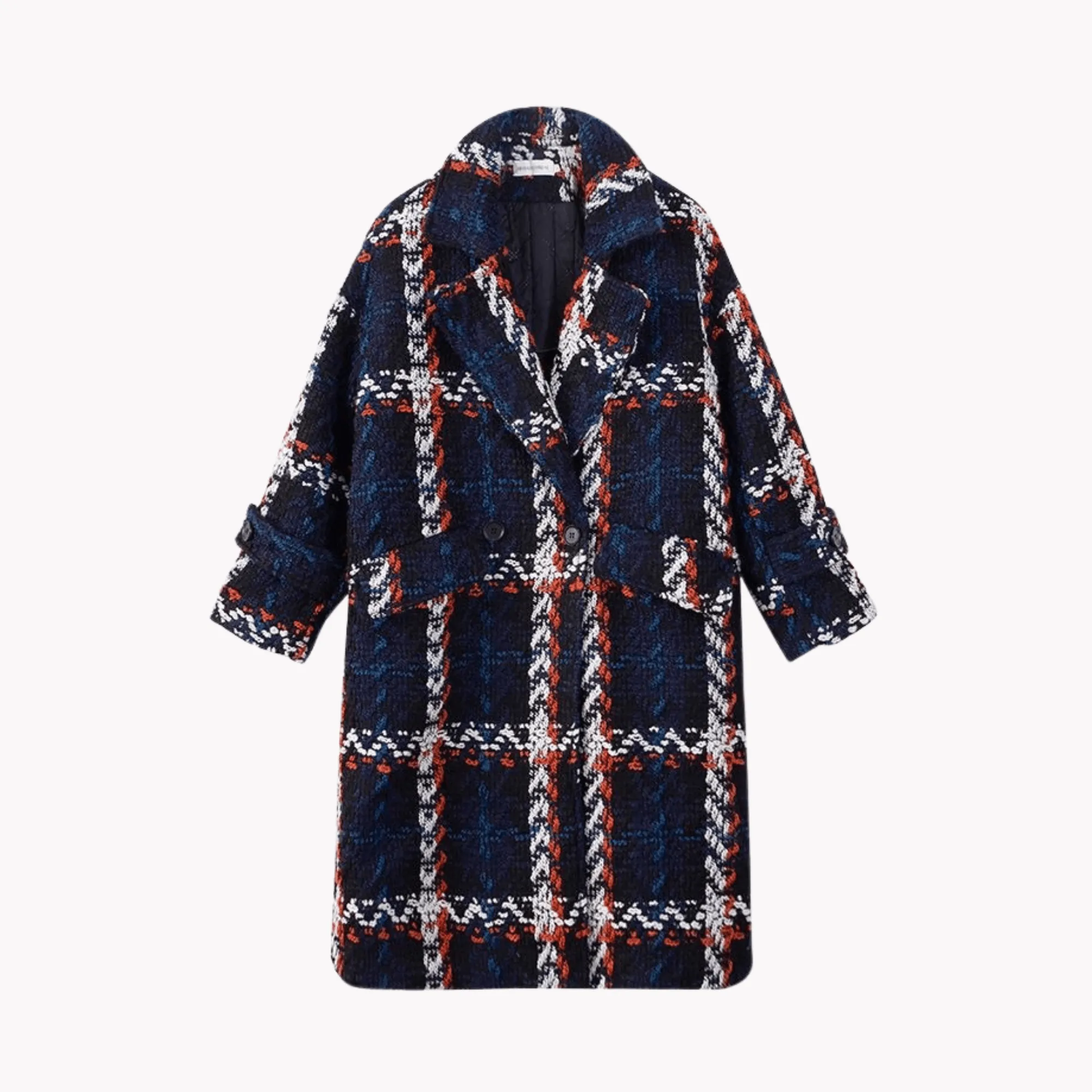 Pre Order:  Plaid Mid-Length Overcoat - @theestylishp