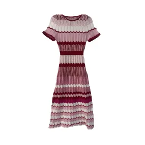 Pre Order:  Striped Knit A-Line Long Dress