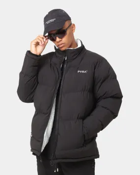 PYRA Sherpa Puffa Jacket Black