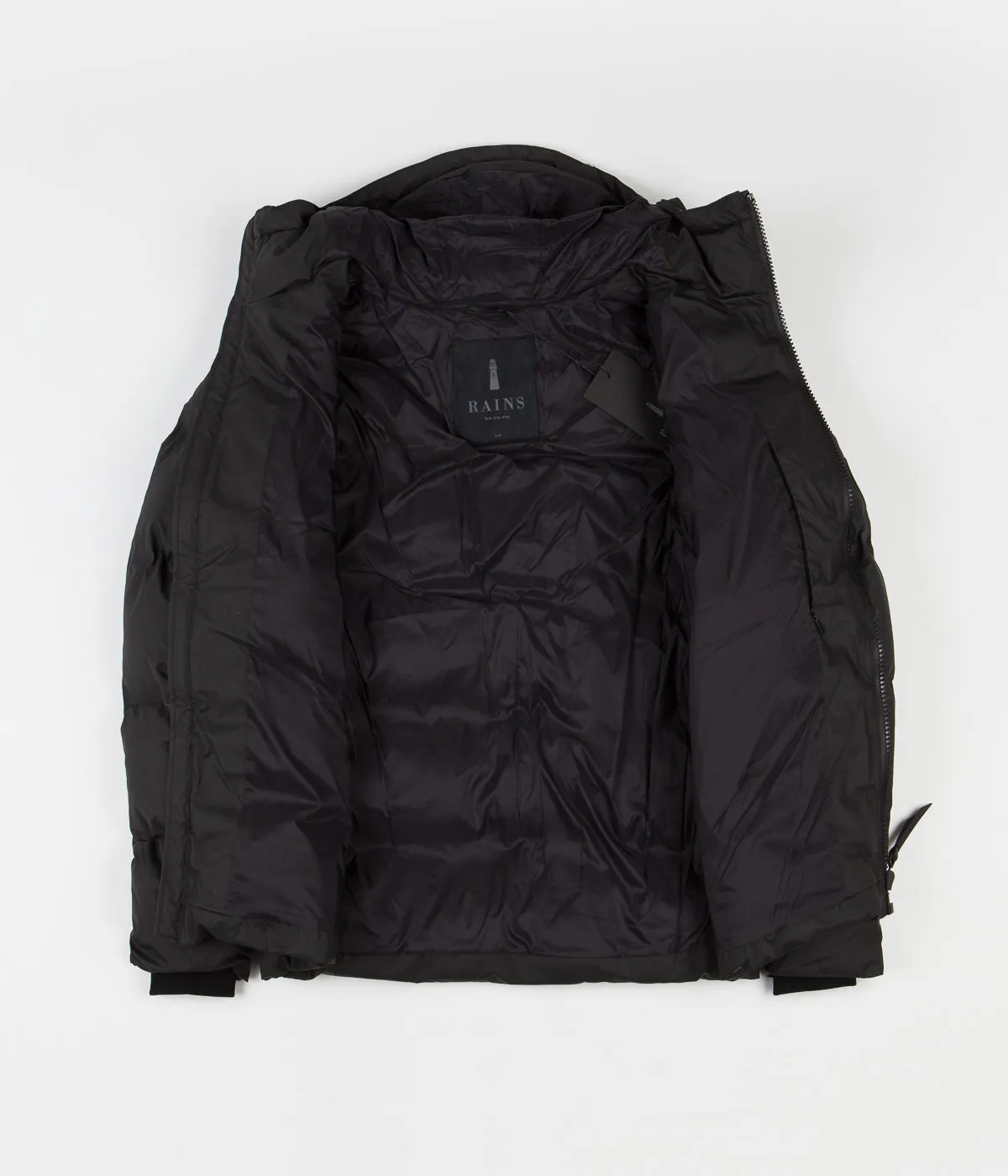 Rains Puffer Jacket  - Black