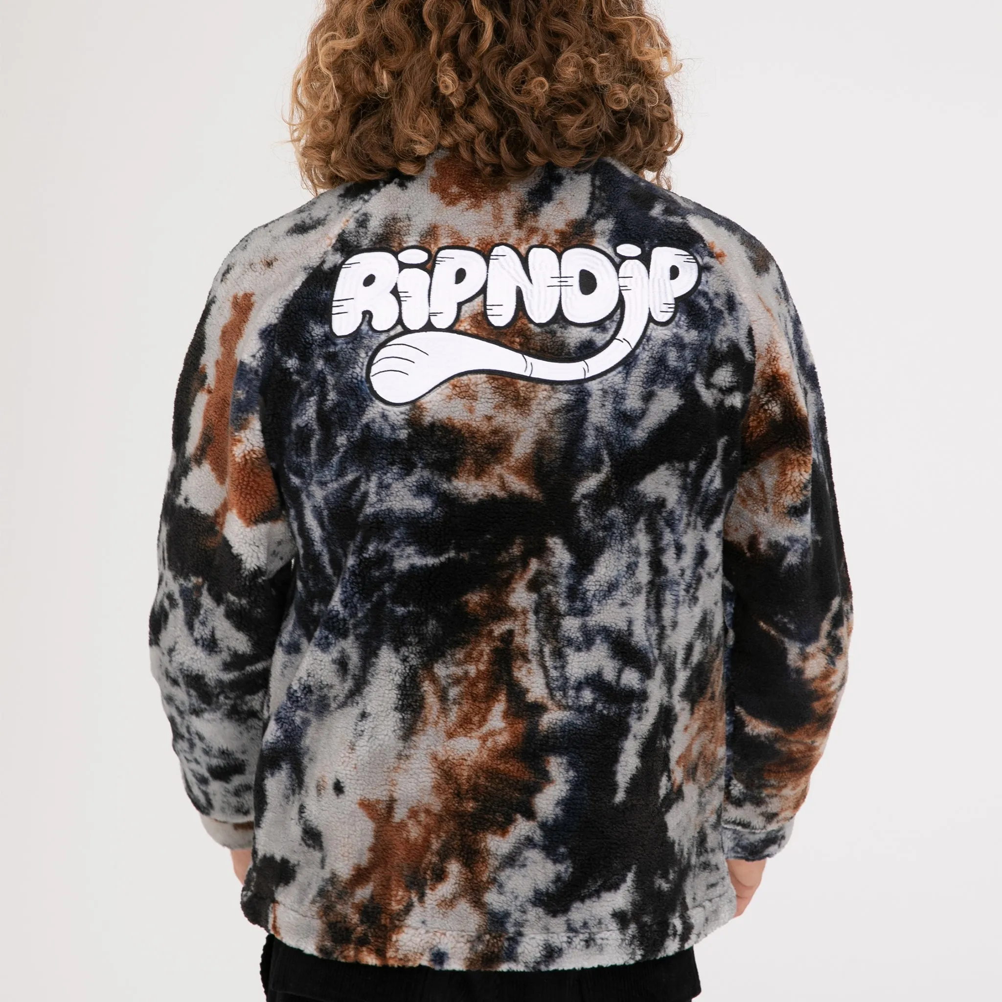 RIPNTAIL Sherpa Jacket (Tie Dye)