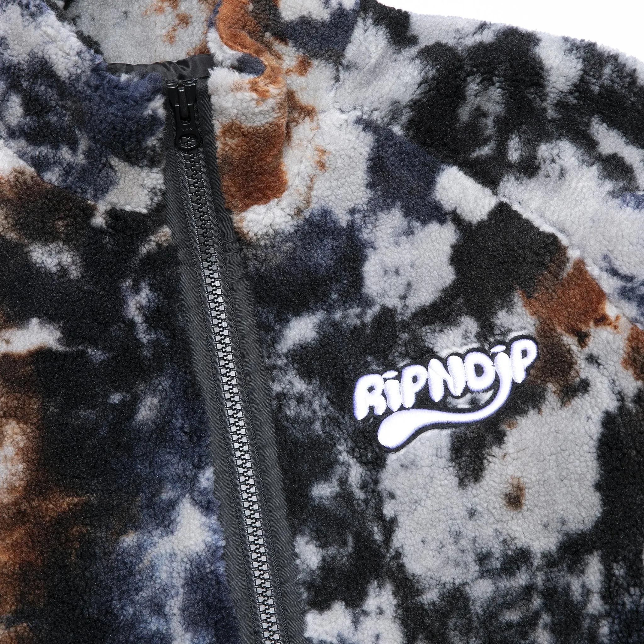 RIPNTAIL Sherpa Jacket (Tie Dye)